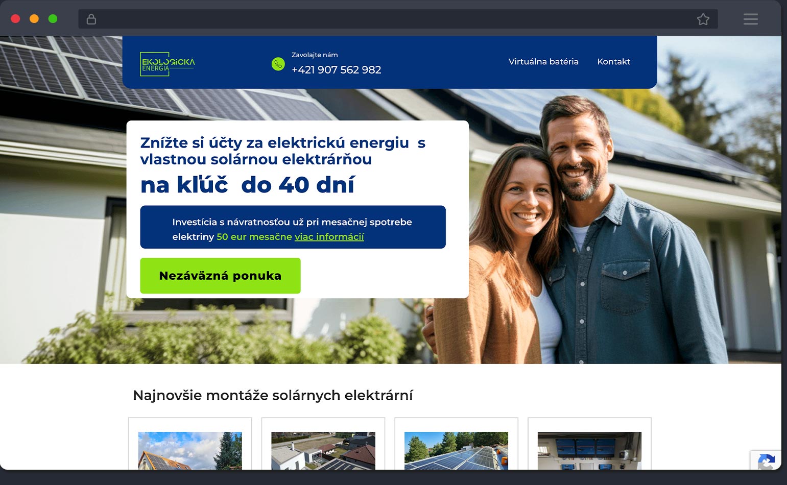 Ekologicka energia tvorba webu