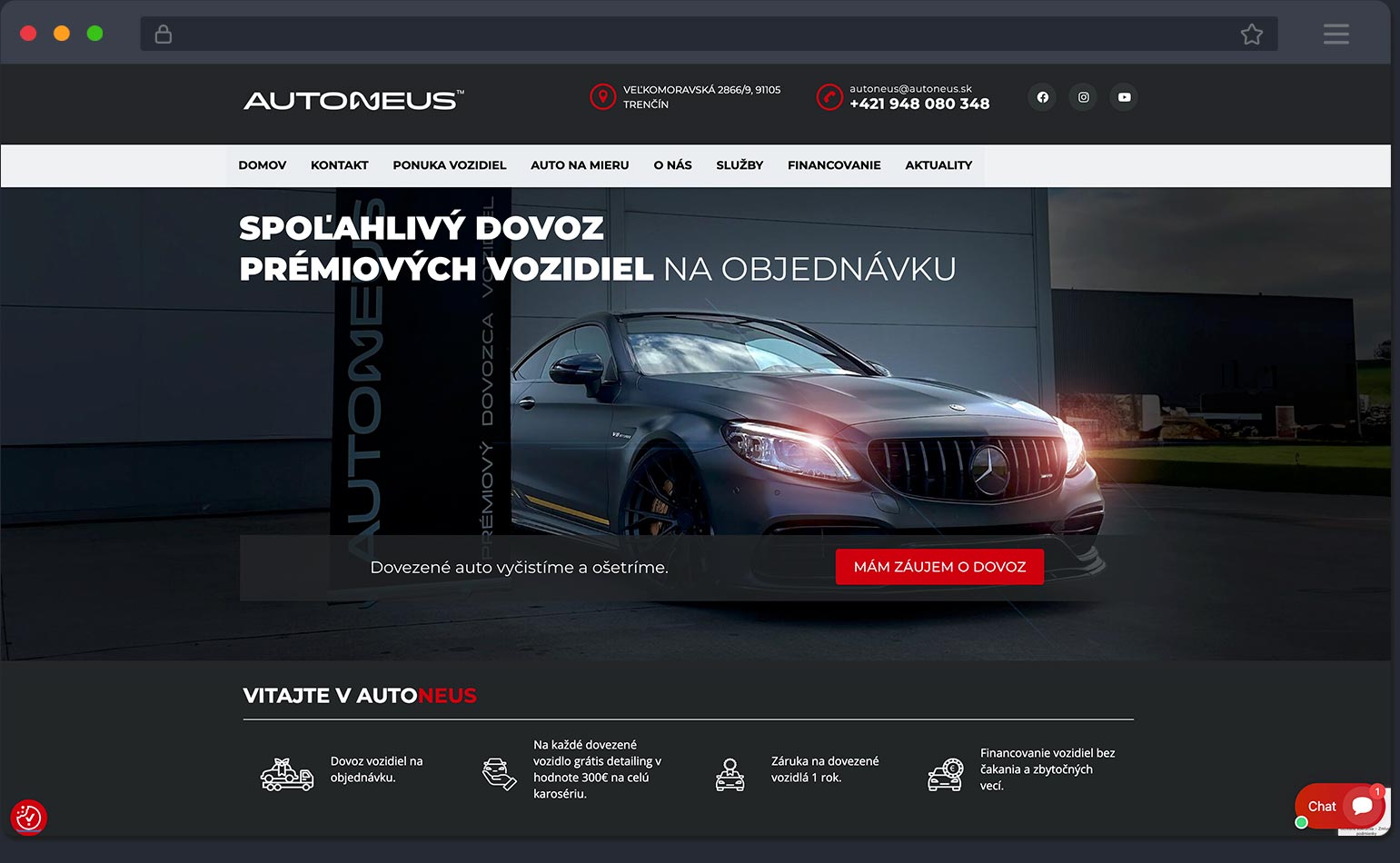 Autoneus správa webu