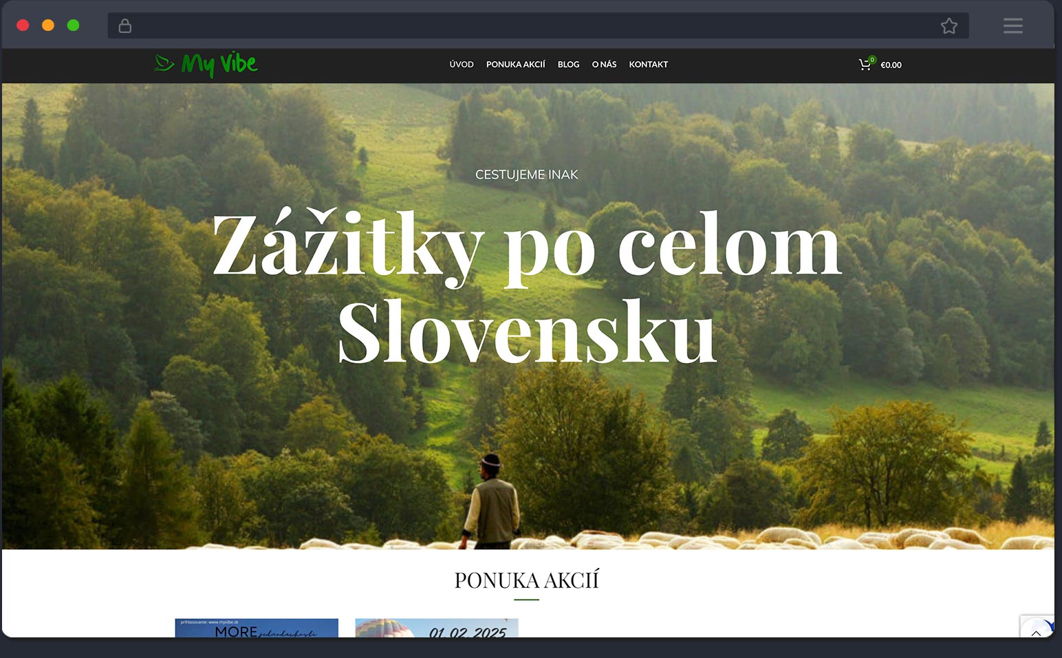 Sprava web stránky localvibe